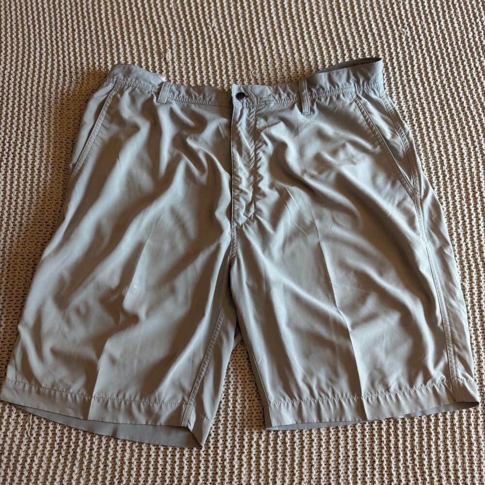 FootJoy FJ Men's Size 38 Performance Golf Shorts Grey Stretch Flat Front